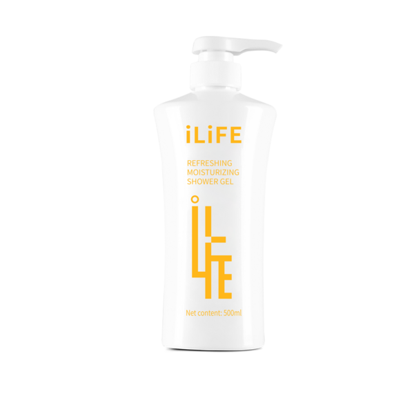 iLiFE гель для душа 500 мл, увлажняющий и освежающий (англо-русская версия).