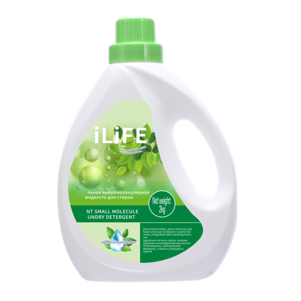 (Кол-во в коробке 8 шт) iLiFE plant small molecule detergent（2kg)/iLiFE 2 кг Растительный мелкомолекулярный стиральный порошок