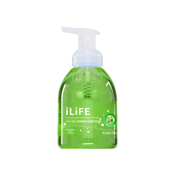 iLiFE Жидкое мыло-пенка для рук с алоэ вера 500 мл
