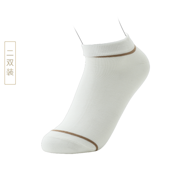 KARDLI Mulberry Silk Модные короткие антибактериальные женские носки, две пары/белый