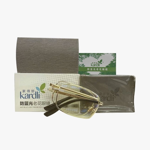 (Кол-во в коробке 12 шт) Kardli складные очки для чтения с защитой от синего света, +3,00 диоптрии.