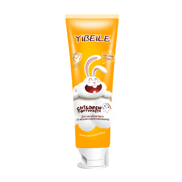 YIBEILE Детская зубная паста со вкусом апельсина 80г
