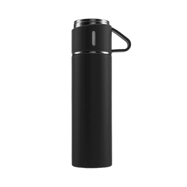 Kardli 450ml Stainless Steel Lid Insulated Mug Black