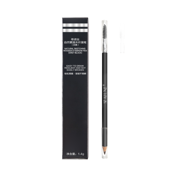 карандаш для бровей из натурального дерева /черный