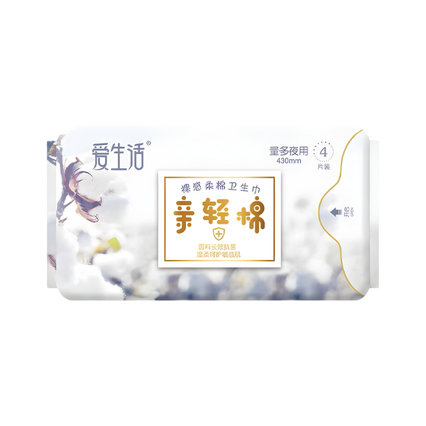 iLiFE Qinqingmian Ночные удлиненные гигиенические прокладки 4 шт.*430 мм