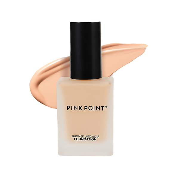 PINK POINT Стойкая мерцающая тональная основа 02 натуральный
