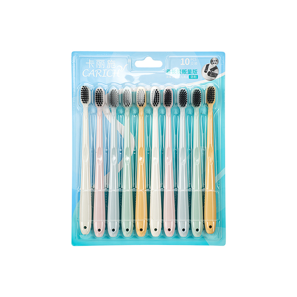 CARICH Зубная щетка лимитированной серии с минималистичным дизайном и удлиненной щетиной с углем