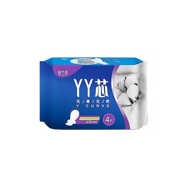 iLiFE Неощутимые хлопковые ночные удлиненные гигиенические прокладки с Y-образной вкладкой 4 шт.