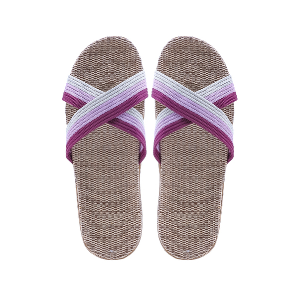 Kardli slippers（women) - Женские тапочки летние (39-40; *260мм*), (Подошва-Резина / Верх-Текстильные материал)
