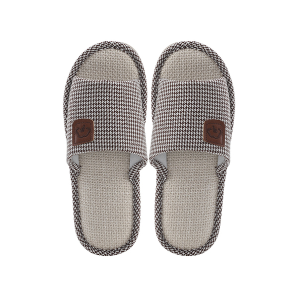 (Кол-во в коробке 100 шт) Kardli slippers（man) -  Мужские тапочки летние (41-42; *280мм*), (Подошва-Резина / Верх-Текстильные материал),