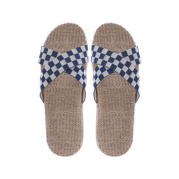 (Кол-во в коробке 100 шт)Kardli slippers（man) - Мужские тапочки летние (41-42; *280мм*), (Подошва-Резина / Верх-Текстильные материал), (100 пар в коробке)
