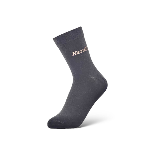 KARDLI Антибактериальные теплые длинные мужские носки (темно-серые)