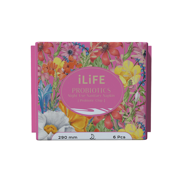 iLiFE probiotic daily sanitary pads 290mm/6pcs iLife ежедневные гигиенические прокладки с пробиотиками 290мм/6 шт