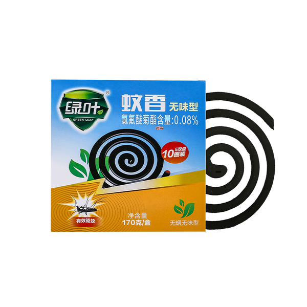 Greenleaf Спираль от комаров двойная пластина без запаха, 5 пар