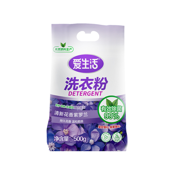 iLiFE Fresh Floral Violet Мультиактивное антибактериальное бесфосфатное средство для стирки 500 г