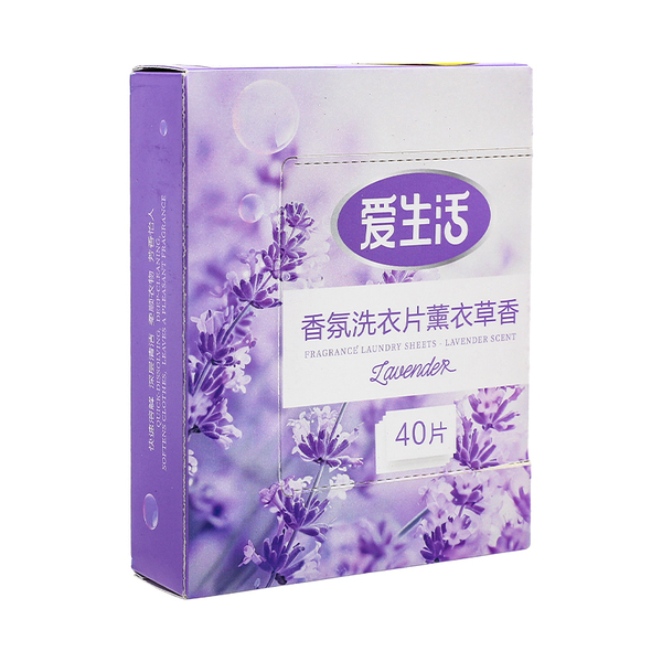 iLiFE Пластинки кондиционер и ароматизатор для стирки белья (аромат лаванды), 40 шт